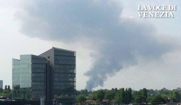 Incendio alla Veritas, paura anche a Treviso