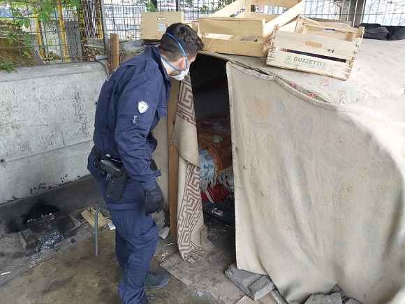 sgombero cavalcavia Marghera Rizzardi polizia locale oculus