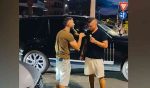 Un momento del video del diverbio tra Giuseppe Barboni e l'immigrato iracheno