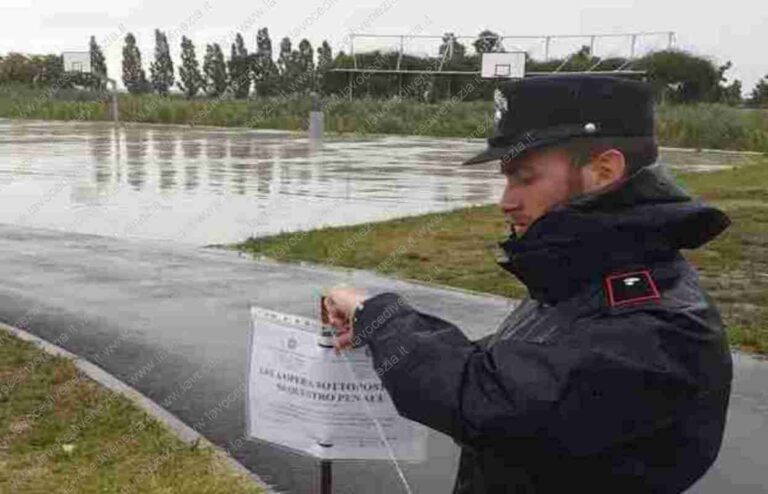 Area del Parco San Giuliano di mestre posta sotto sequestro