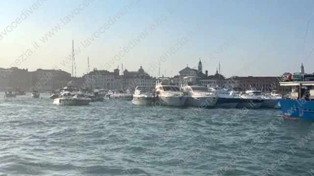 Barche in Bacino San Marco per la Festa del Redentore