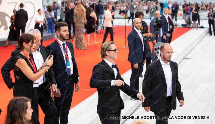 Brad Pitt a Lido nel 2022, Red Carpet per lui
