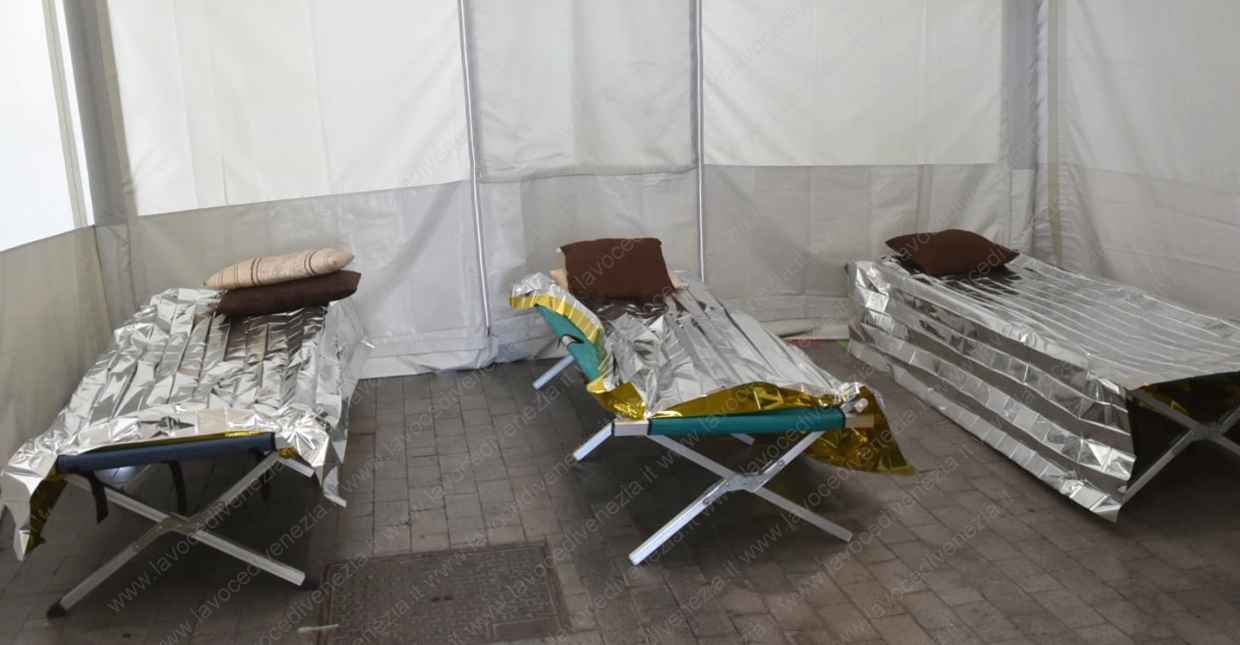 Brande di emergenza della Protezione Civile di Venezia