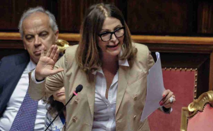 Daniela Santachè in Senato (foto ag. Dire)