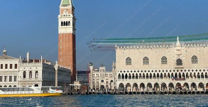 Frecce Tricolori a Venezia, San Marco 25-01-2022