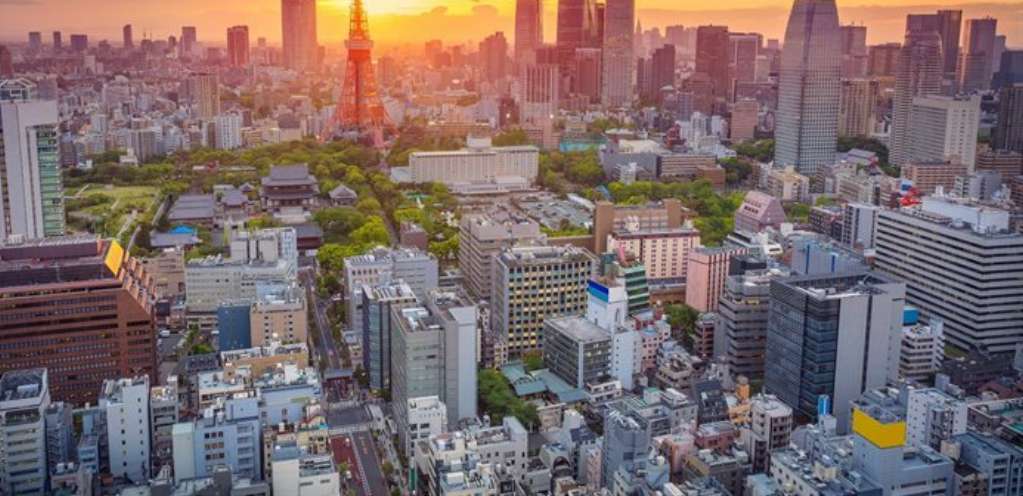 Giappone, veduta panoramica torre Tokyo