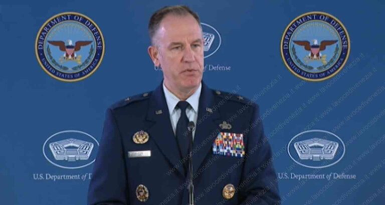 Il Dipartimento di Difesa americano comunica la notizia