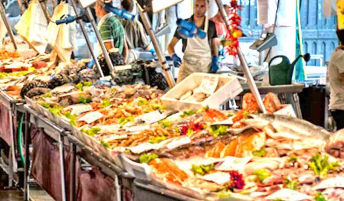 Il mercato del pesce di Rialto