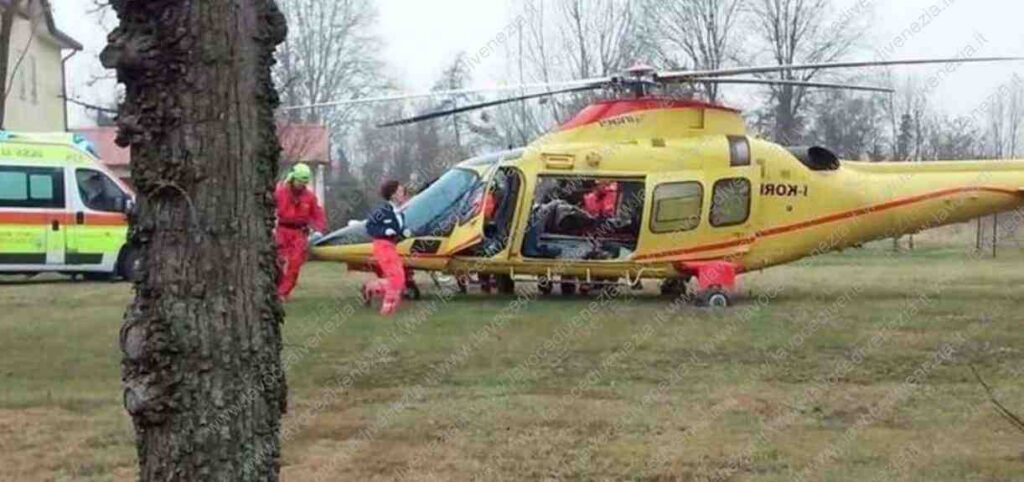 Intervento di soccorso con elicottero