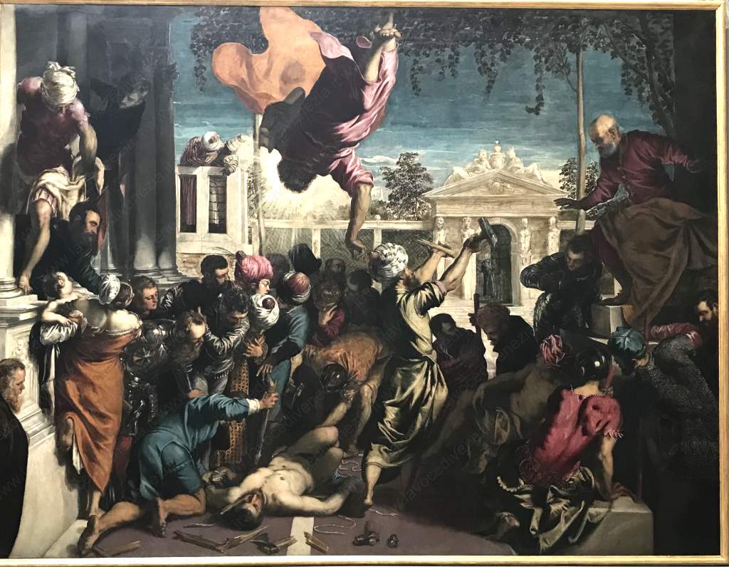 Jacopo Tintoretto ''Il miracolo dello schiavo'' [1547-1548] olio su tela, cm 416x544. Gallerie dell’Accademia, Venezia. Foto di Manuela Moschin