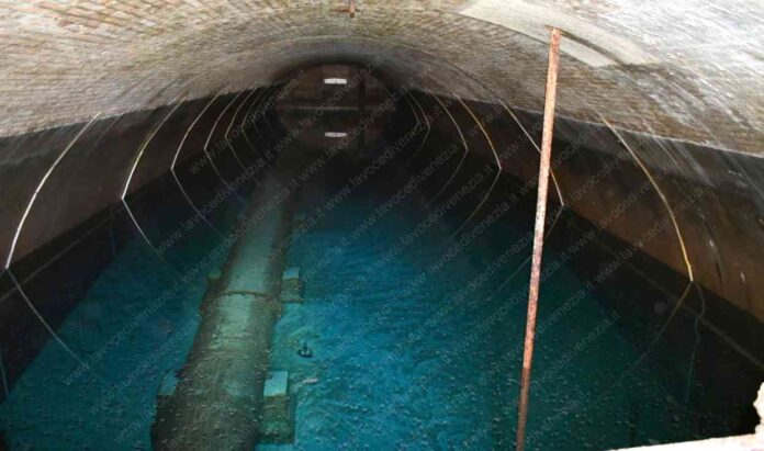 Linea d'acqua, acquedotto di Venezia