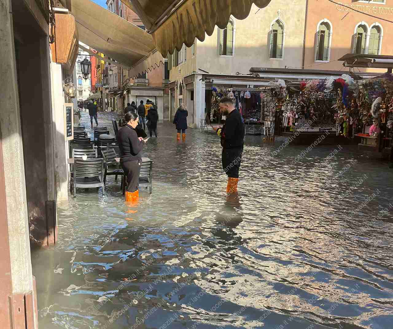 Lista di Spagna allagata a Venezia il 28.02.23