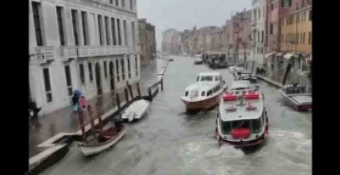 Motoscafo e Alilaguna si toccano a Venezia
