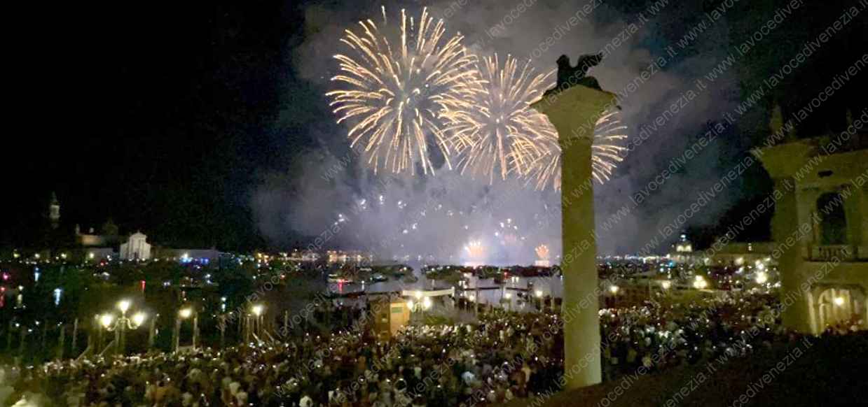 Redentore a Venezia, i fuochi artificiali
