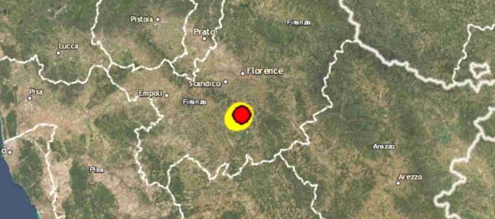 Scossa di terremoto a Impruneta, in provincia di Firenze