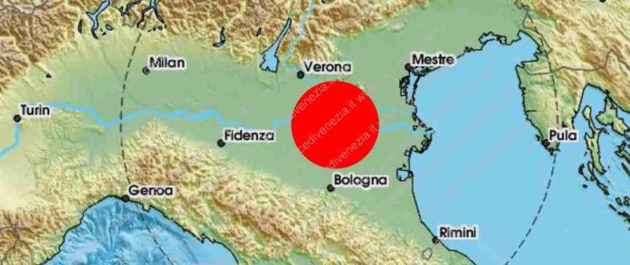 Terremoto in Veneto oggi, 25-20-2023