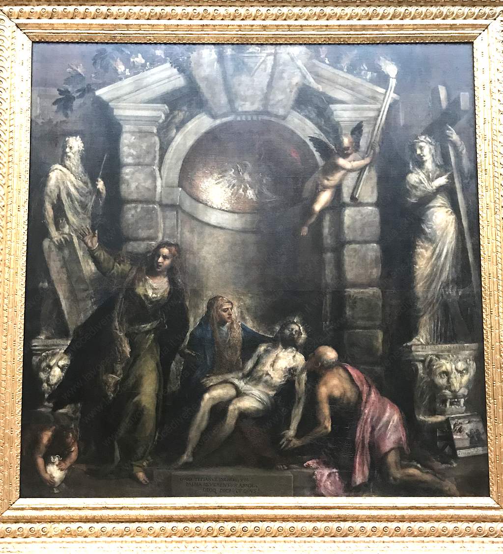 Tiziano Vecellio ''Pietà'' 1575-1576, olio su tela, 389x351 cm. Gallerie dell’Accademia, Venezia. La foto è di Manuela Moschin