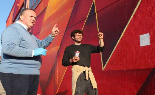 Completato #RENTALCHIC, murales da 60m a Dolo. Il video del progress