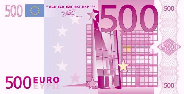 Banconote da 500 euro stanno sparendo