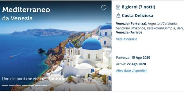 costa crociera in vendita venezia