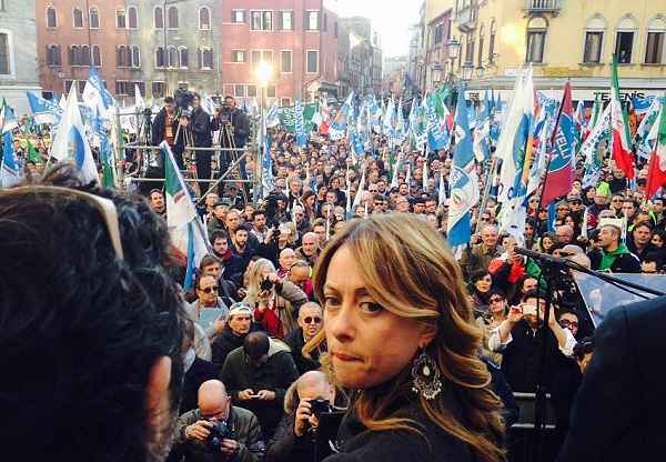 Fratelli d'Italia sfila a Venezia