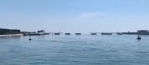 mose test paratie escono dall'acqua net 680