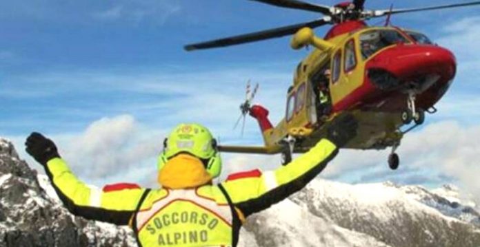 soccorso alpino incidente in montagna elicottero net 1240