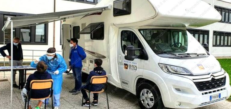 tamponi e test postazione mobile ulss 3 serenissima up 1240