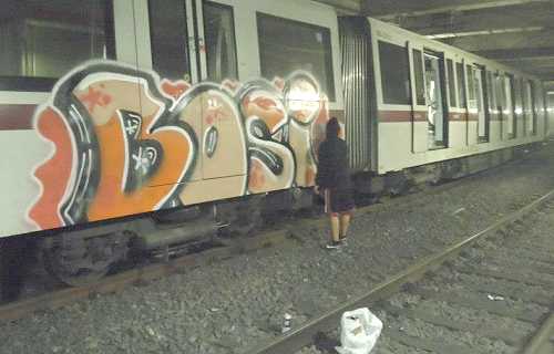 writer treno graffiti XNAZ